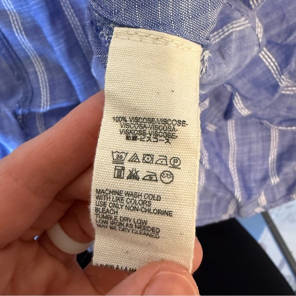 Free People Woman’s Medium Maxi Dress Boho, Chambray Cottagecore, Coastal - Picture 12 of 14